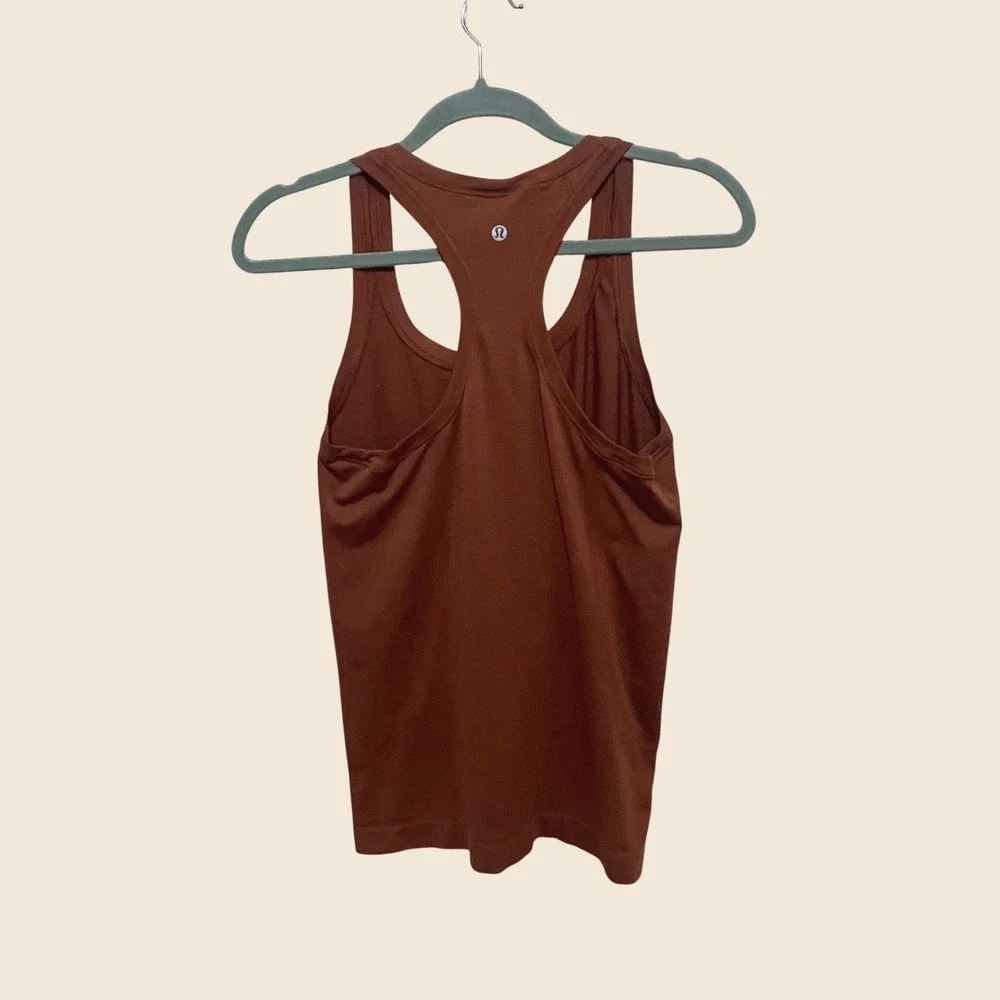 Lululemon Swiftly Tech Racerback Tank Brown Stretch Athletic Athleisure